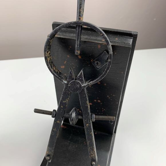 Sterling Architect Compass Bookends Rusted Black Finish Set of Two - Picture 6 of 9